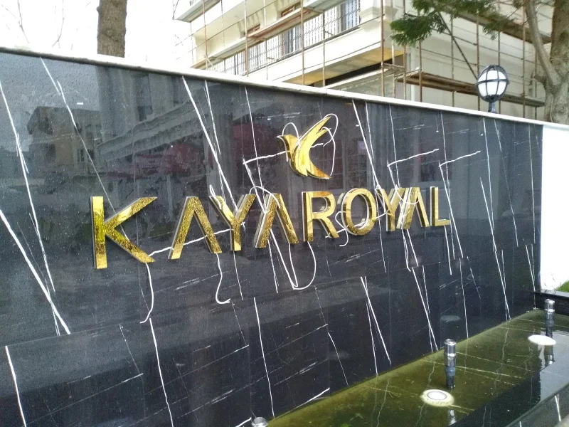 SARI PASLANMAZ KUTU HARF